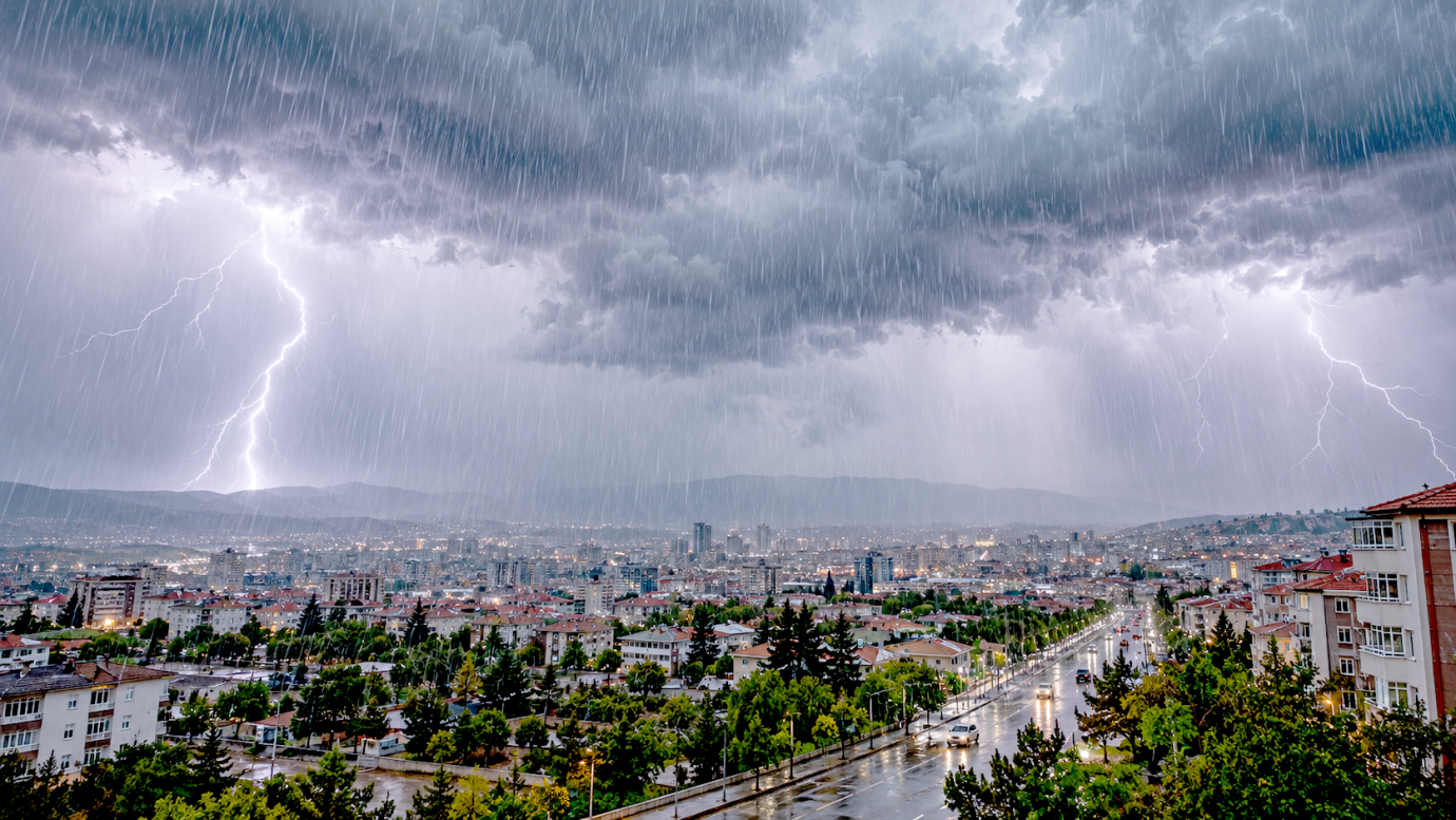 Malatya İçin  Şiddetli Yağış Uyarısı