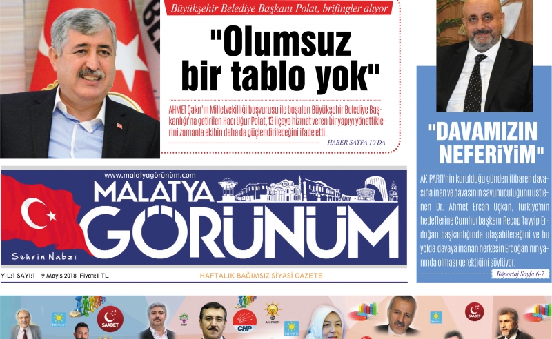 MALATYA GÖRÜNÜM Gazetesi Yayın Hayatına Başladı.